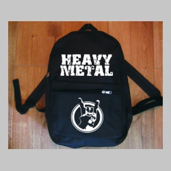 Heavy Metal jednoduchý ľahký ruksak, rozmery pri plnom obsahu cca: 40x27x10cm materiál 100%polyester